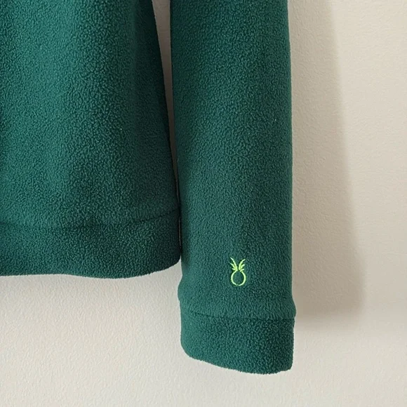 Dudley Stephens Park Slope Fleece Long Sleeve Stand Up Collar Green Size M - Picture 7 of 12